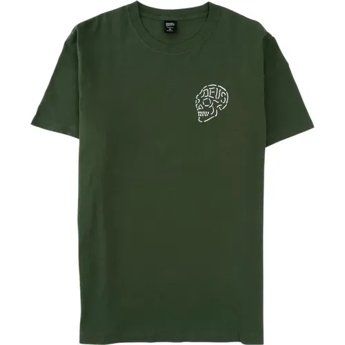 Venice Skull Adresse T-Shirt , Herren, Größe: XL - Deus Ex Machina - Modalova