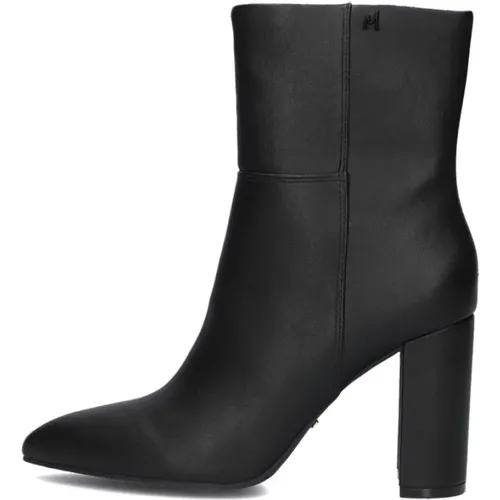 Schwarze Leder Stiefeletten Kianna , Damen, Größe: 42 EU - Mexx - Modalova