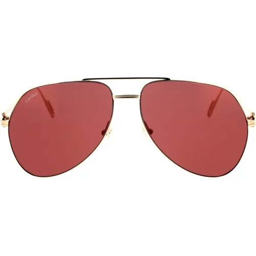 Contemporary Pilot Sunglasses , male, Sizes: 58 MM - Cartier - Modalova