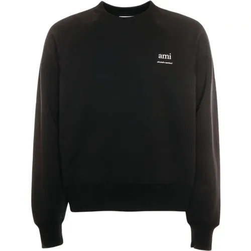 Loopback Sweatshirt with Raglan Sleeves , male, Sizes: L, XL - Ami Paris - Modalova