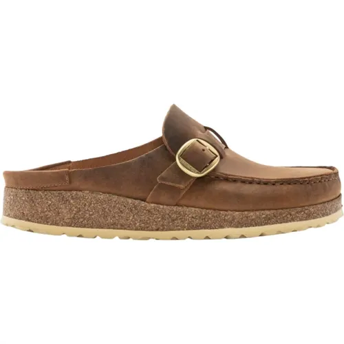 Cognac Geölt Big Buckle Mule , Damen, Größe: 36 EU - Birkenstock - Modalova