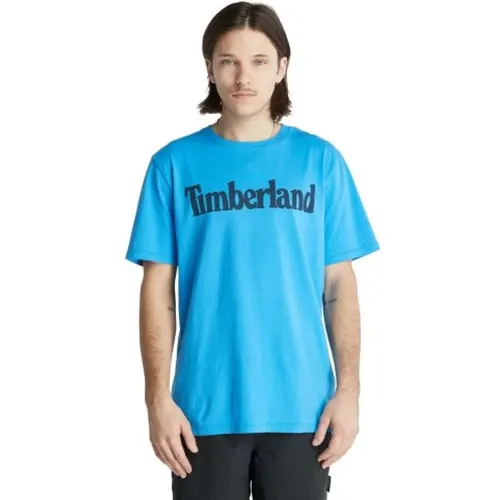 Herren Baumwoll T-Shirt , Herren, Größe: S - Timberland - Modalova