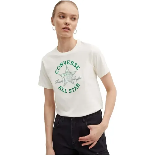 Chuck Patch Infill Tee T-shirt , Damen, Größe: M - Converse - Modalova