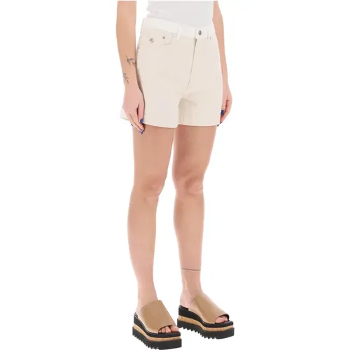 Farbblock Denim Arbeitskleidung Shorts , Damen, Größe: W25 - Stella Mccartney - Modalova