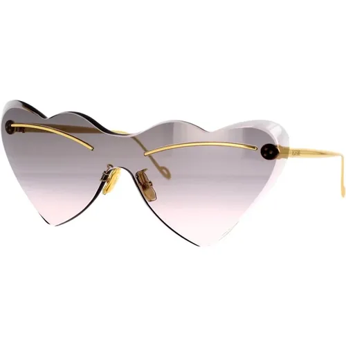 Exuberant Heart-shaped Sunglasses , female, Sizes: ONE SIZE - Loewe - Modalova