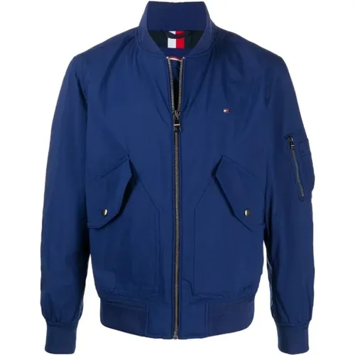 Textile Jacket , male, Sizes: S, M - Tommy Hilfiger - Modalova