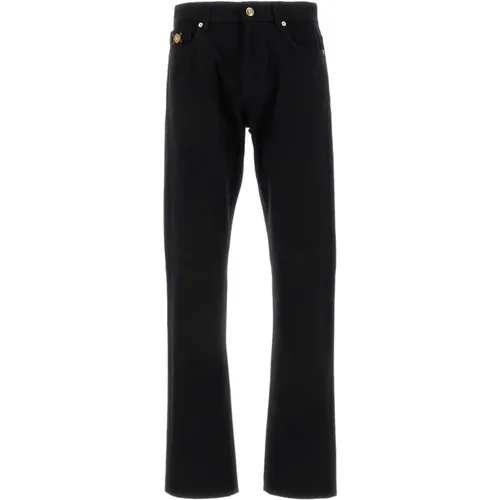 Stylische Schwarze Denim Jeans - Versace - Modalova