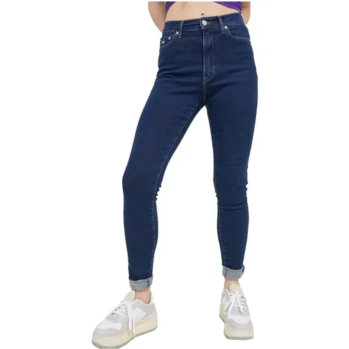 High Waist Super Skinny Jeans , Damen, Größe: W32 L27 - Tommy Jeans - Modalova