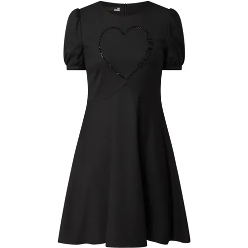 Elegant Dress with Sparkling Details , female, Sizes: L - Love Moschino - Modalova