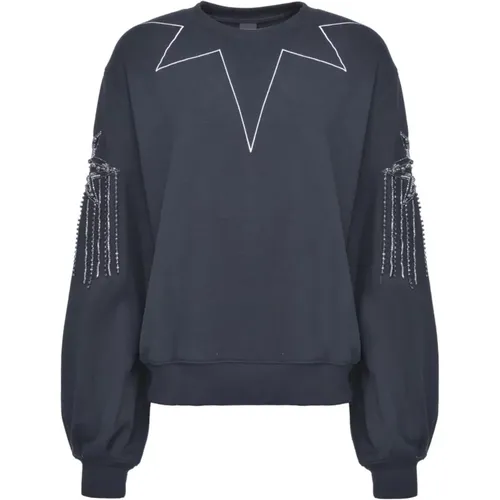 Stylish Sweatshirt , female, Sizes: S - pinko - Modalova