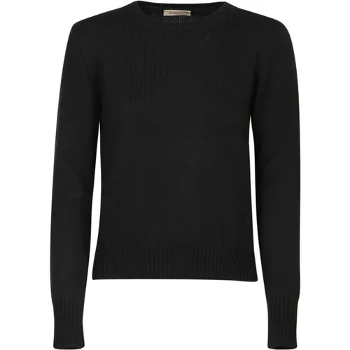 Schwarze Strickwaren für Frauen Aw24 , Damen, Größe: S - Blanca Vita - Modalova