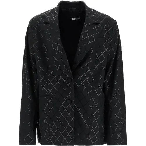 Oversize Blazer mit Diamant-Pailletten - ROTATE Birger Christensen - Modalova