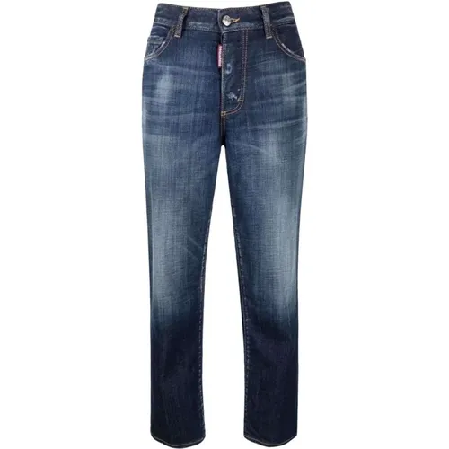 Clic High-Rise Straight-Leg Jeans , female, Sizes: XS, 2XS - Dsquared2 - Modalova