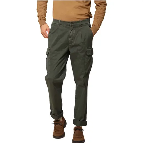 Relaxed Fit Cargo Hose Grün Biskuit , Herren, Größe: XS - Mason's - Modalova