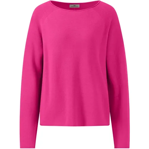 Feinstrick O-Neck Pullover - FYNCH-HATTON - Modalova