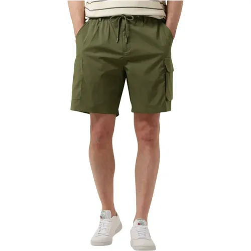 Herren Olivgrüne Sommer Shorts , Herren, Größe: S - Anerkjendt - Modalova