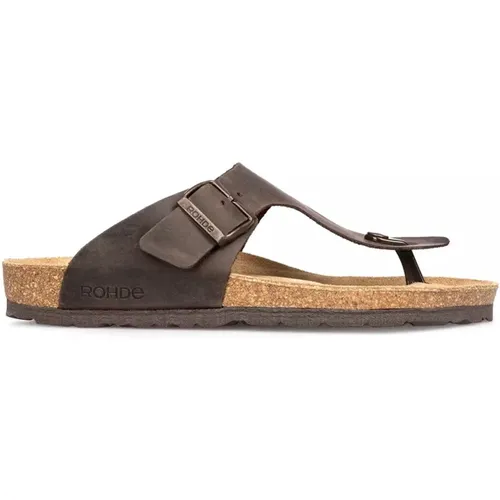 Flat Sandalen , Herren, Größe: 41 EU - Rohde - Modalova