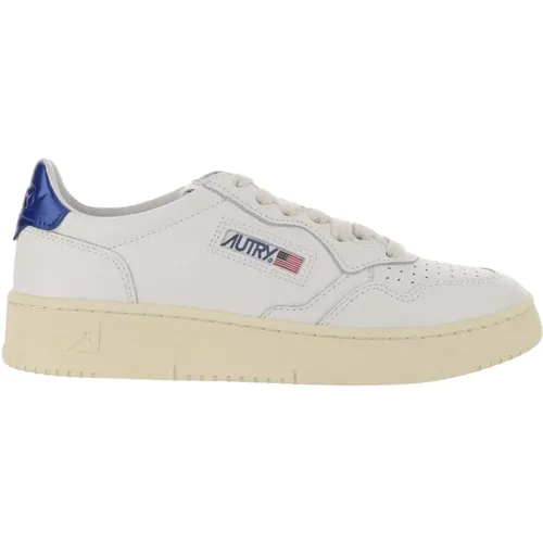 Leather Sneakers with Logo Details , female, Sizes: 3 UK - Autry - Modalova