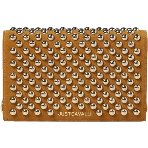 Brieftasche Leder braun , Damen, Größe: ONE Size - Just Cavalli - Modalova