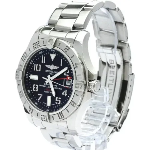 Pre-owned Stainless Steel watches , female, Sizes: ONE SIZE - Breitling Pre-owned - Modalova