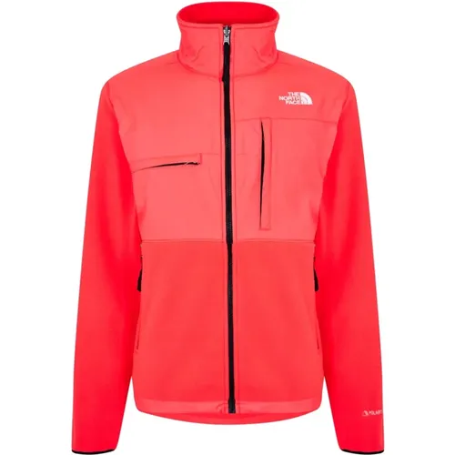 Brilliant Coral Polartec Jacket Zip Fastening , male, Sizes: L, M - The North Face - Modalova