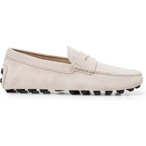Pinaforemetal Flat Loafers for Men , male, Sizes: 8 UK, 7 UK - TOD'S - Modalova