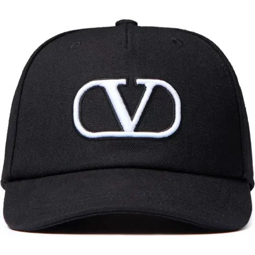 VLogo Signature Adjustable Strap Hat , male, Sizes: 58 CM, 59 CM - Valentino Garavani - Modalova
