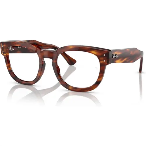 Gestreiftes Havana Brillengestell , unisex, Größe: 50 MM - Ray-Ban - Modalova