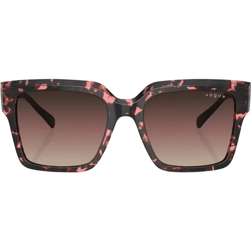 Quadratische Sonnenbrille braune Verlaufsgläser - Vogue - Modalova
