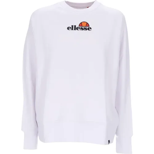 Leichter Crewneck Sweatshirt Optisches Weiß , Damen, Größe: L - Ellesse - Modalova