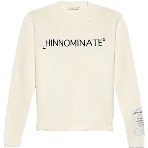 Weißer Bestickter Pullover , Damen, Größe: XS - Hinnominate - Modalova