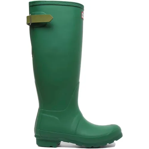 Adjustable Tall Rain Boots , female, Sizes: 3 UK - Hunter - Modalova
