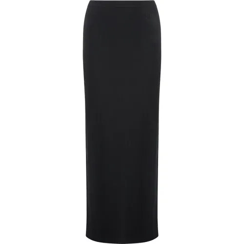 Maxi Skirt with Side Slit , female, Sizes: S, XS, 2XS, M - alexander wang - Modalova