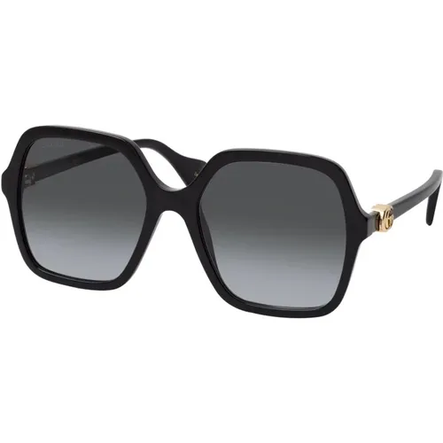 Quadratische Sonnenbrille Schwarz Luxusmode - Gucci - Modalova