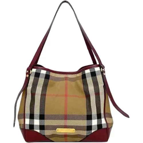 Pre-owned Canvas shoulder-bags , female, Sizes: ONE SIZE - Burberry Vintage - Modalova