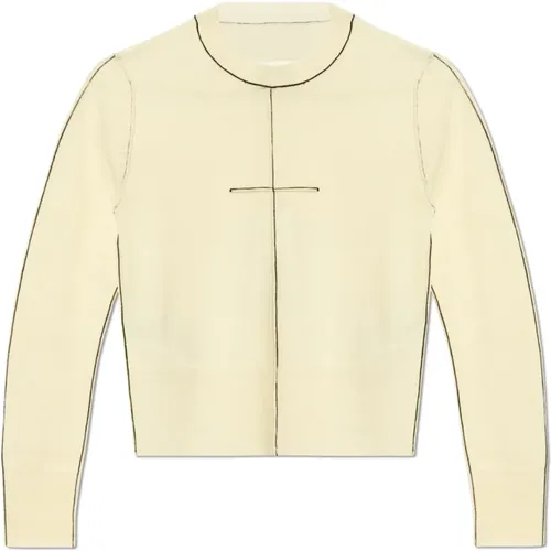 Kurzer Pullover , Damen, Größe: L - MM6 Maison Margiela - Modalova