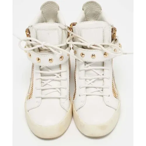 Pre-owned Leather sneakers , female, Sizes: 4 1/2 UK - Giuseppe Zanotti Pre-owned - Modalova