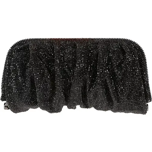 Jet Venus Grande Clutch Bag , female, Sizes: ONE SIZE - Benedetta Bruzziches - Modalova