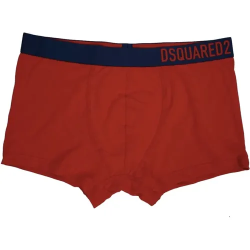 Sporty Bordeaux Boxer Shorts , male, Sizes: L - Dsquared2 - Modalova
