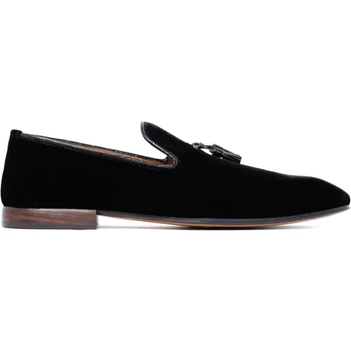 Schwarze Samt Loafers Quasten Detail - Tom Ford - Modalova