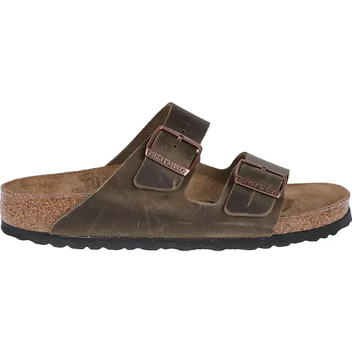 Faded Khaki Arizona Sandals , male, Sizes: 7 UK, 6 UK, 10 UK - Birkenstock - Modalova