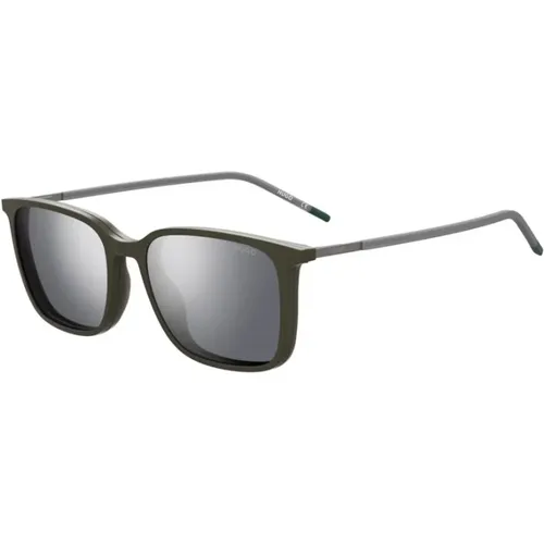Grüner Rahmen Silber Spiegel Sonnenbrille , Damen, Größe: 53 MM - Hugo Boss - Modalova