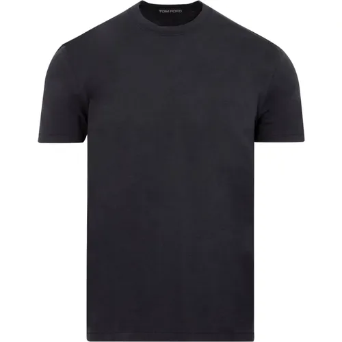 Schwarzes T-Shirt für Männer , Herren, Größe: 2XL - Tom Ford - Modalova