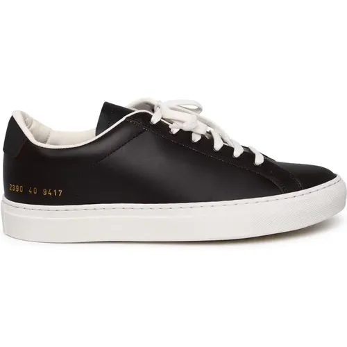 Braune Ledersneakers Runde Zehenkappe , Herren, Größe: 44 EU - Common Projects - Modalova