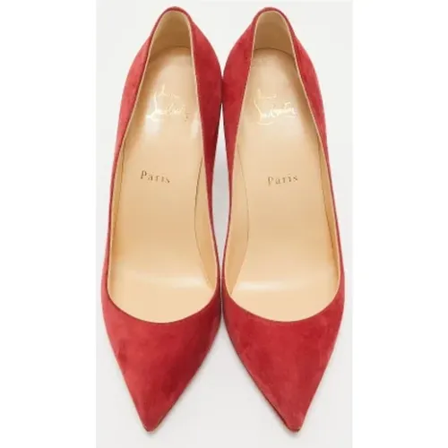 Pre-owned Suede heels , female, Sizes: 6 UK - Christian Louboutin Pre-owned - Modalova