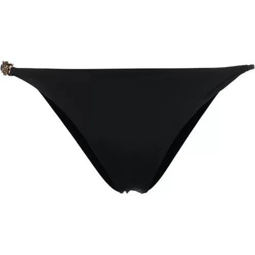 Schwarze Bikinihose mit Dreieck - Versace - Modalova