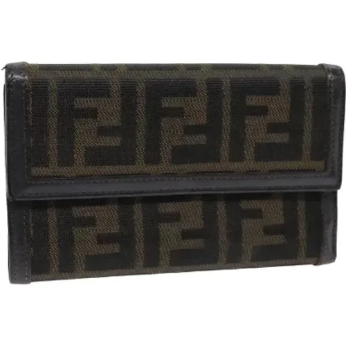 Pre-owned Canvas wallets , female, Sizes: ONE SIZE - Fendi Vintage - Modalova