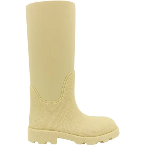 Rubber Boots with Check Lining , female, Sizes: 7 UK, 2 UK - Burberry - Modalova