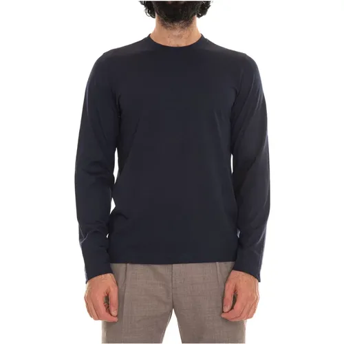 Wool Long Sleeve T-shirt , male, Sizes: M - Gran Sasso - Modalova