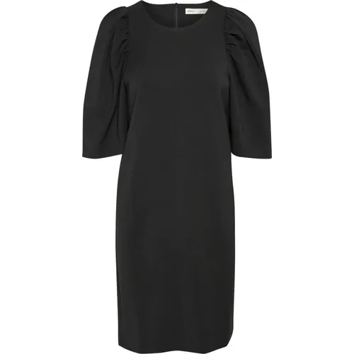 Elegantes Schwarzes Kleid mit ¾ Ärmeln , Damen, Größe: 2XS - InWear - Modalova